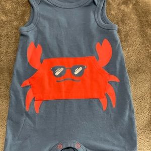 Crab Short Sleeve Romper